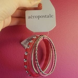 Pink and Silver bracelets